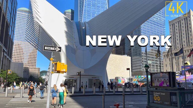 Complete New York City Walking Tour Of Downtown Manhattan – 911 Memorial Plaza & Financial District